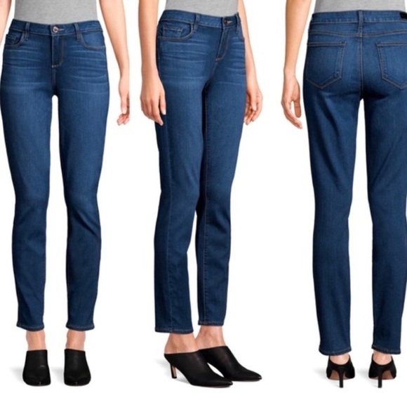 Paige Skyline Skinny Stretch Mid Rise Jeans Rosalyn Dark Wash Size 27 - Picture 11 of 11